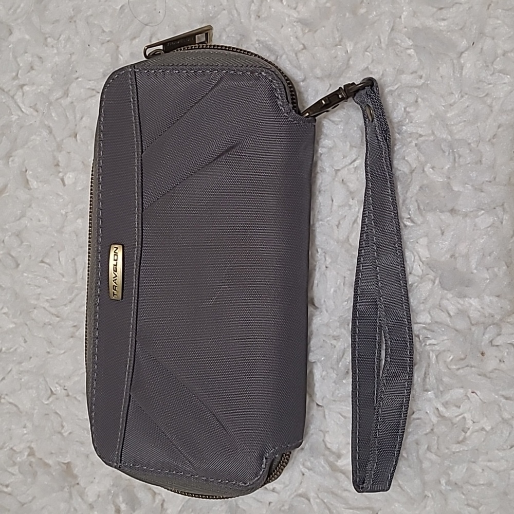 Used Travelon Wristlet/wallet - Grey